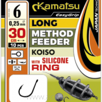 Hak Kamatsu z przyponem Method Feeder Silicone Ring Koiso 30cm