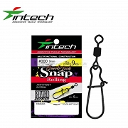 Krętlik z agrafką Quick lock Snap Rolling Black