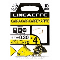 Hak z przyponem Carp złoty Lineaeffe 70cm